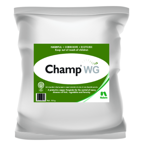 Champ Copper Hydroxide 500WG 10kg - see Hortcare Copper